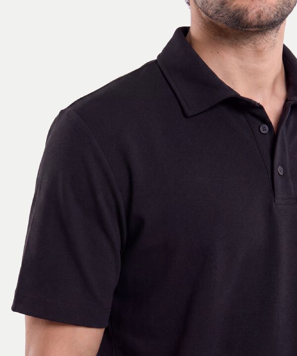 Polo Para Hombre Negro