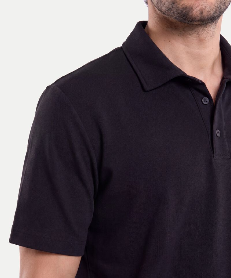 Polo Para Hombre Negro