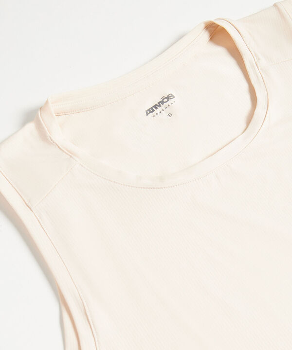 Camiseta Para Mujer Crema image number null