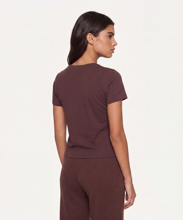 Camiseta Para Mujer Cafe
