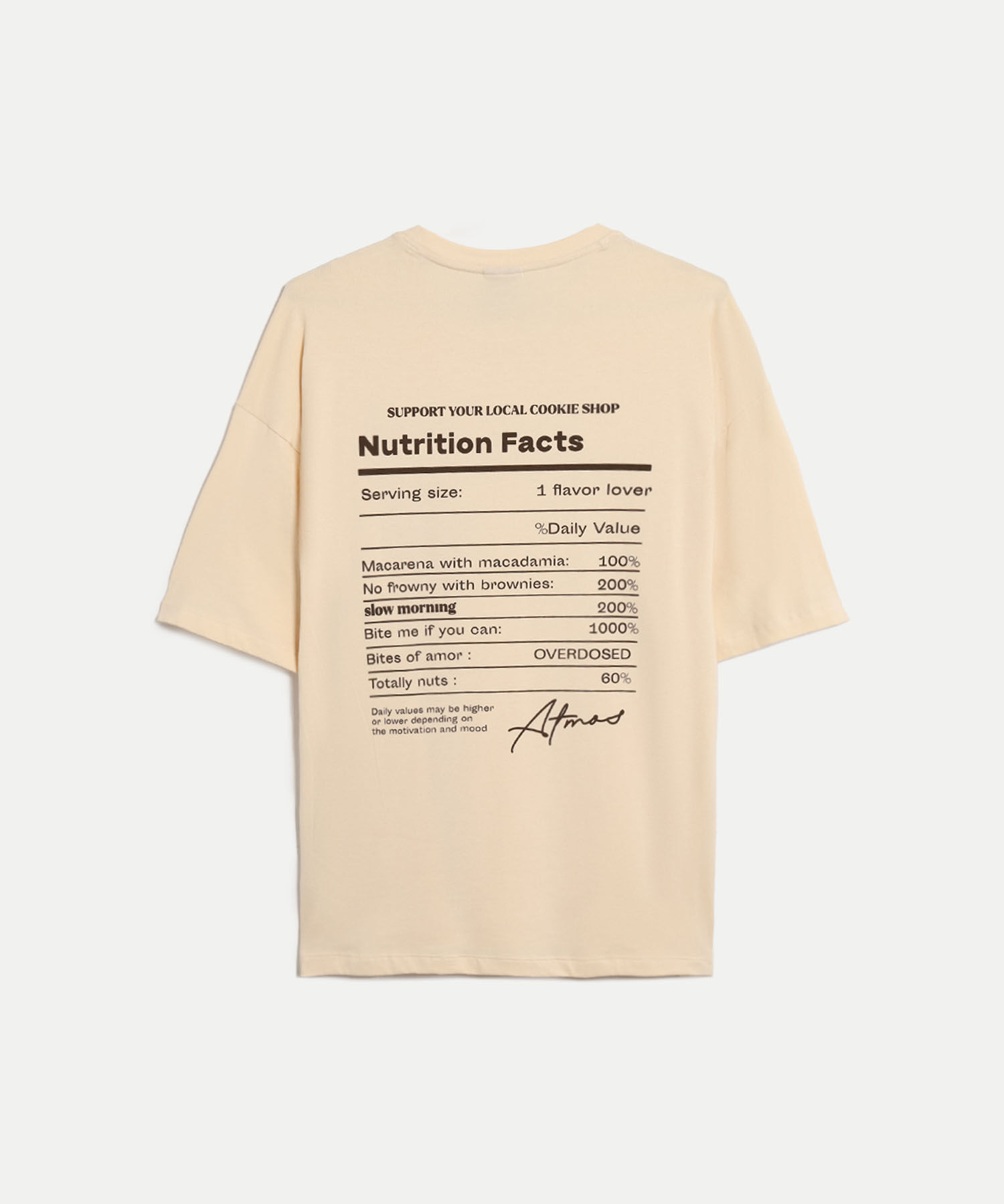 Camiseta Para Hombre Crema