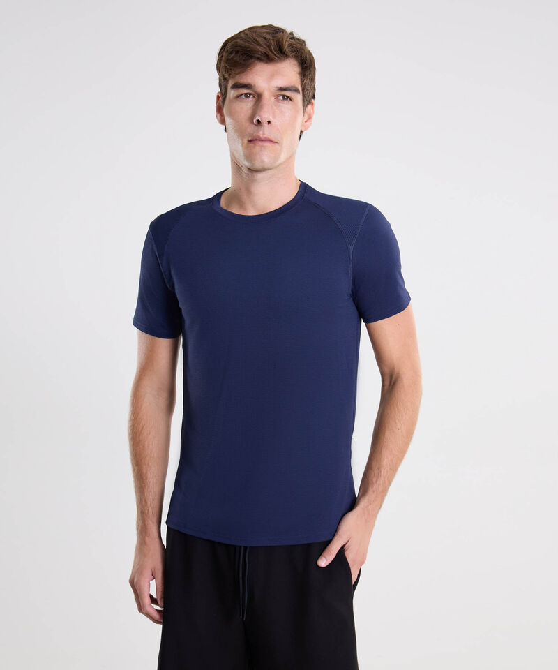 Camiseta Para Hombre AzulOscuro