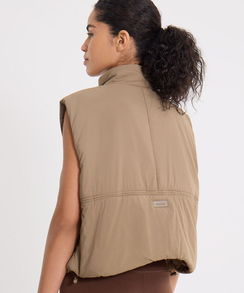 Chaleco Puffer, Mocca