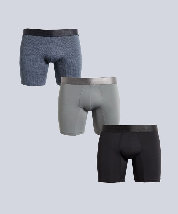 Boxer Para Hombre Negro image number null
