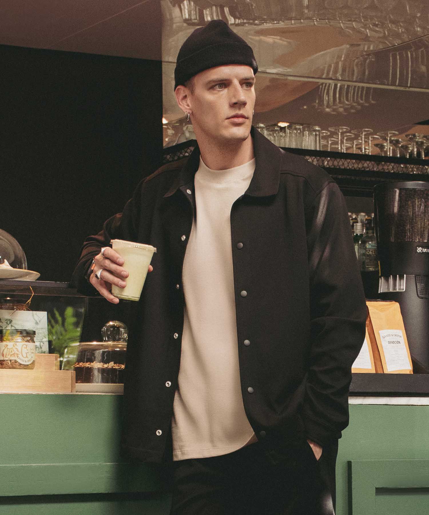 Chaqueta Para Hombre Negro