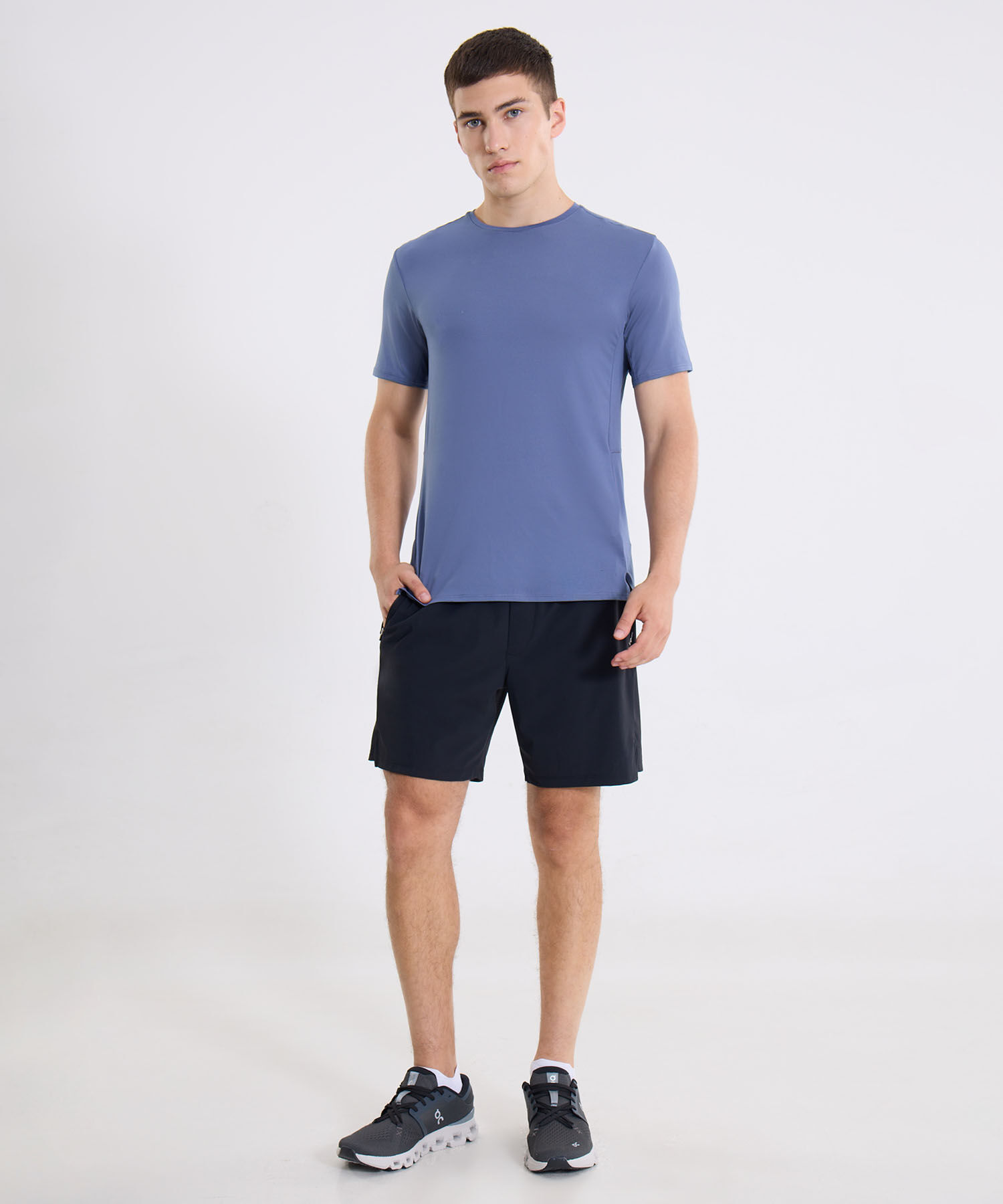 Camiseta Para Hombre AzulMedio