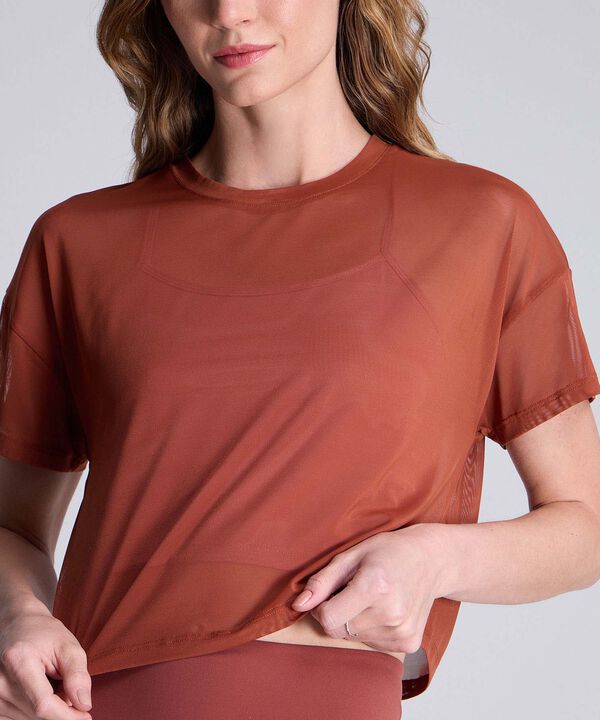 Camiseta Para Mujer Terracota