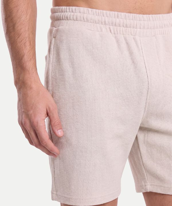 Bermuda Para Hombre Crema