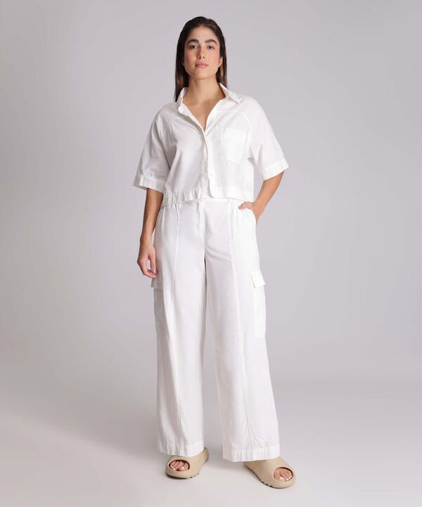 Camisa Para Mujer Crema image number null