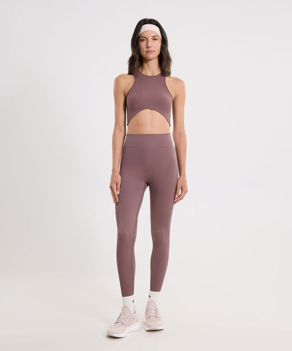 Leggins Para Mujer Cafe image number null