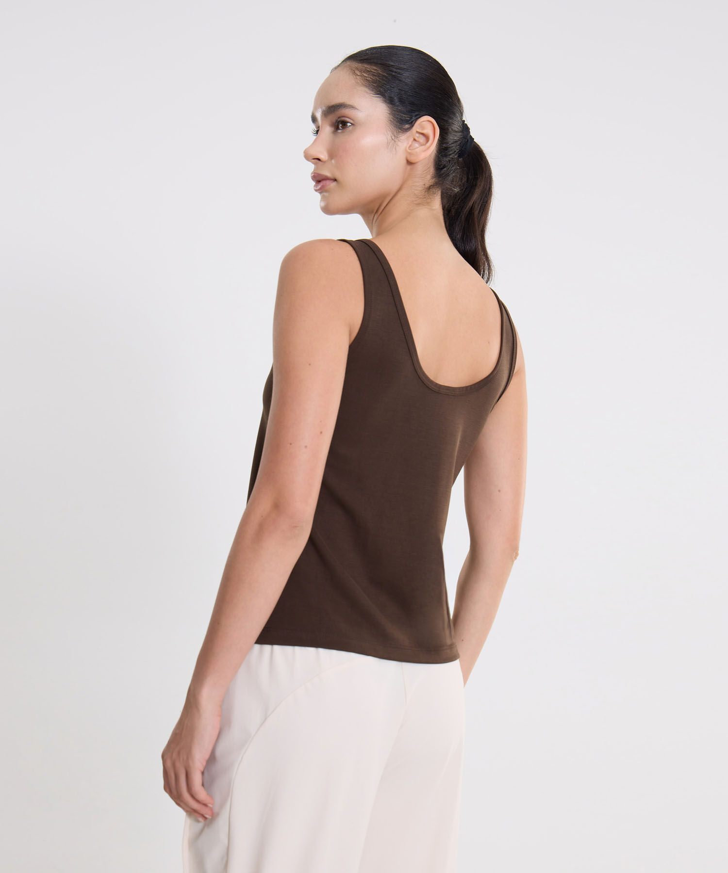 Camiseta Para Mujer CafeOscuro