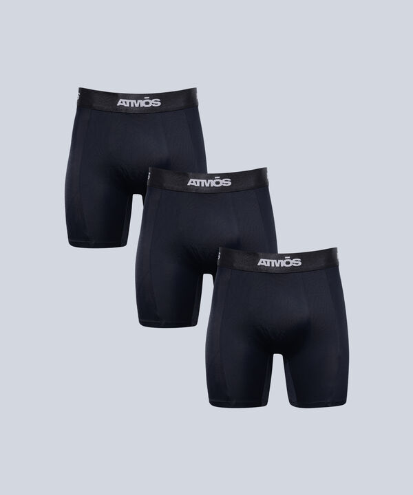 Boxer Para Hombre Negro image number null