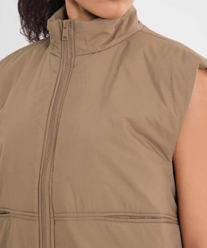 Chaleco Puffer, Mocca