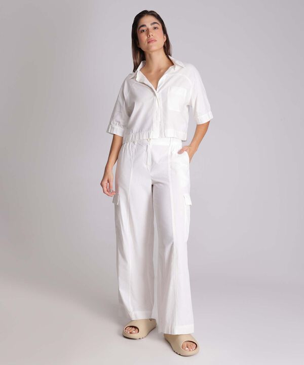 Pantalon Para Mujer Crema image number null