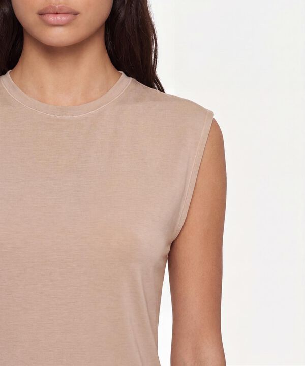 Camiseta Para Mujer Crema