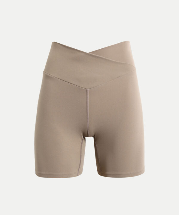 Short Pretina Cruzada Aerius Skin 15 cm, Mocca image number null