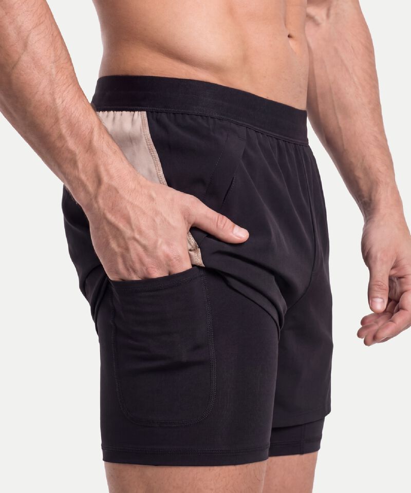 Bermuda Para Hombre Negro