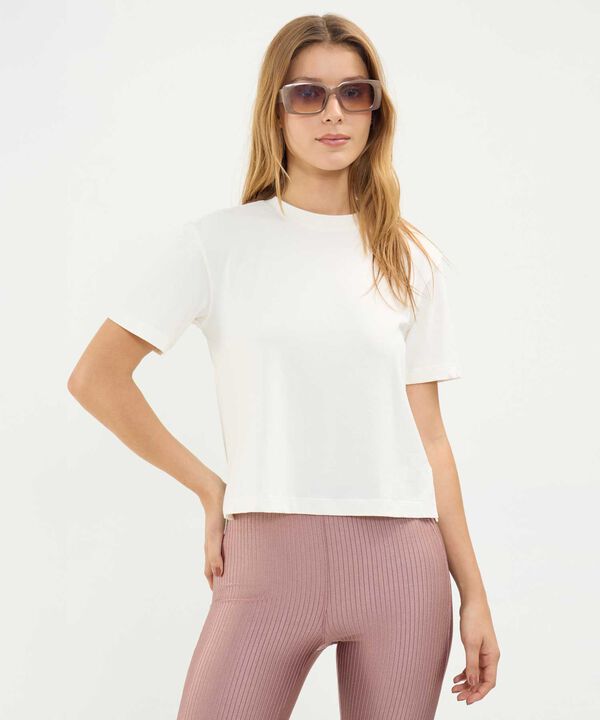 Camiseta Para Mujer Marfil image number null