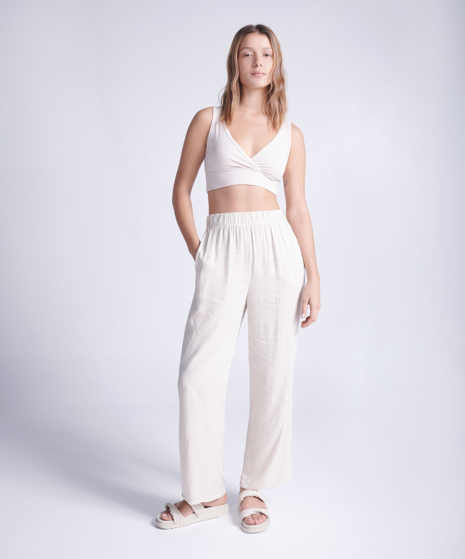 Pantalon Para Mujer Crudo