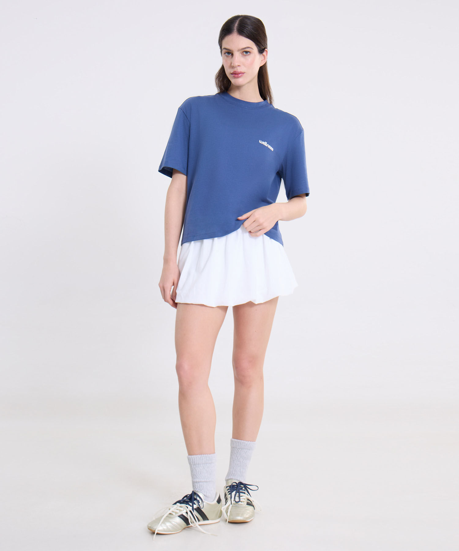 Camiseta Para Mujer AzulMedio