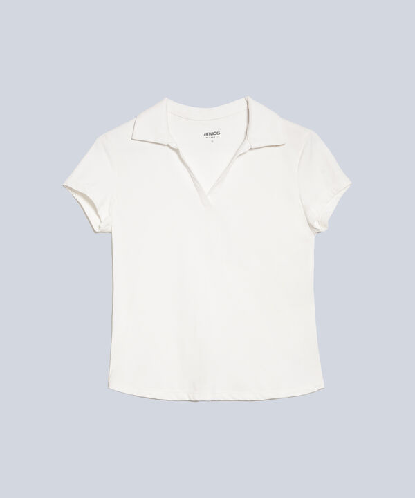 Polo Para Mujer Marfil image number null
