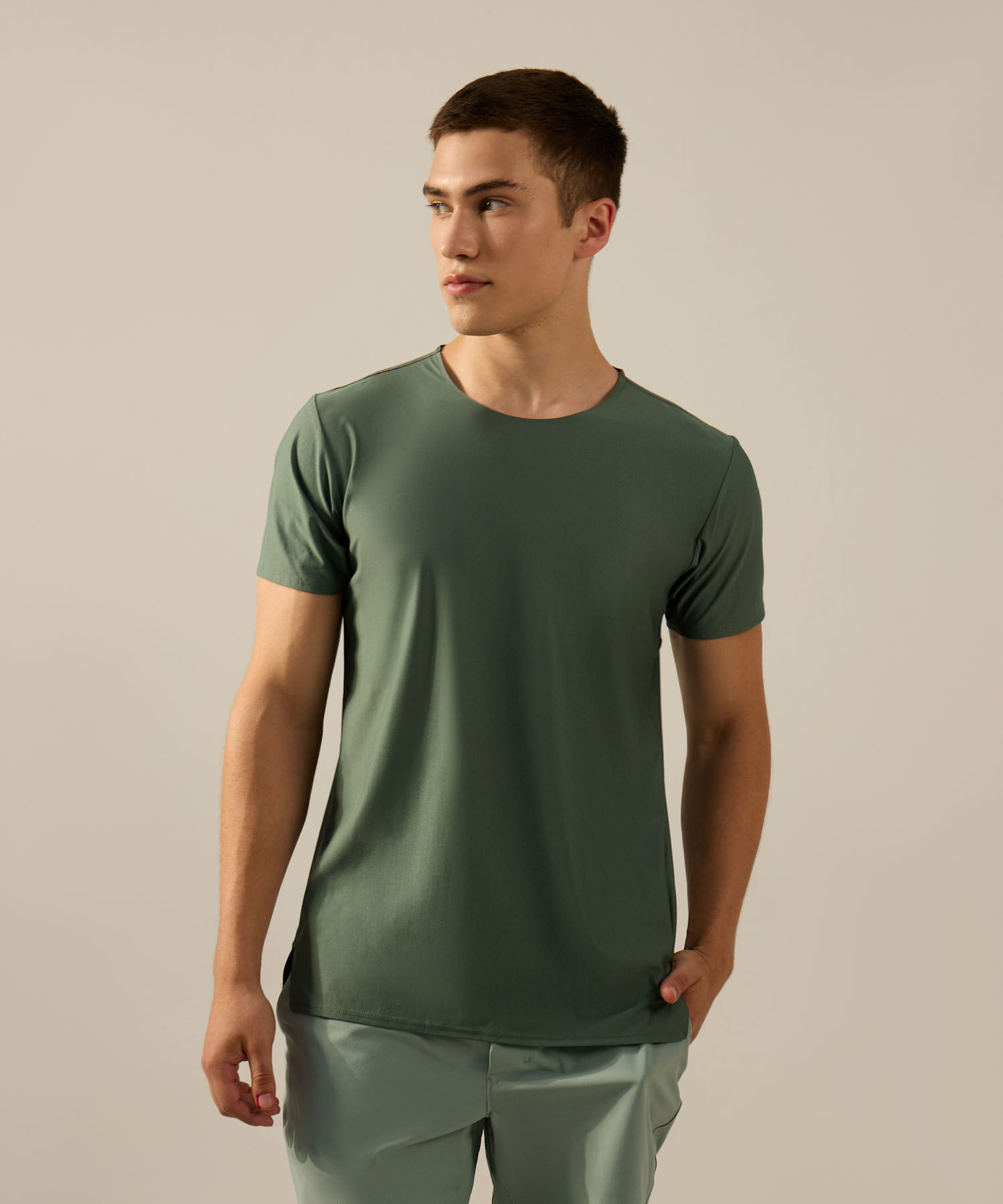 Camiseta Para Hombre Verde