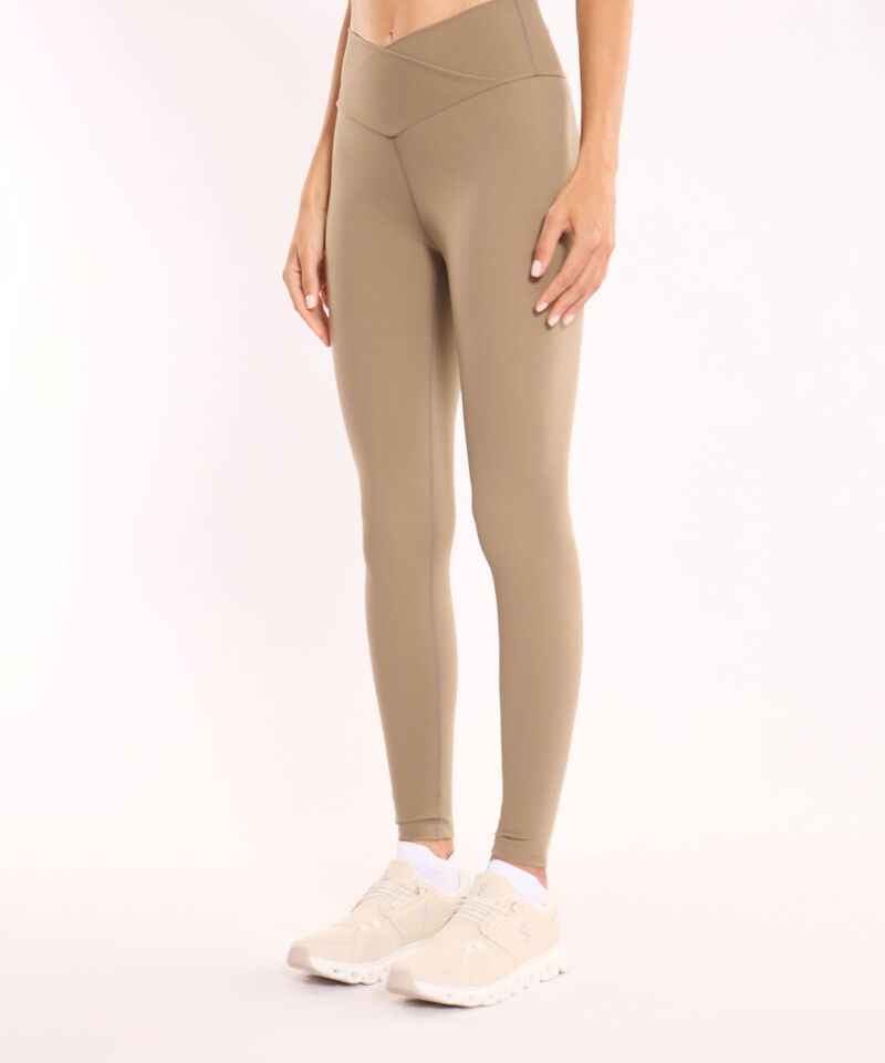 Leggins Pretina Cruzada Aerius Skin, Mocca