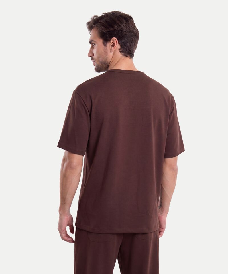 Camiseta Para Hombre CafeOscuro