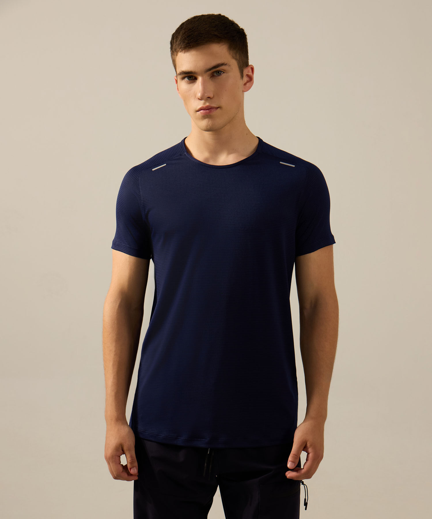 Camiseta Para Hombre AzulOscuro