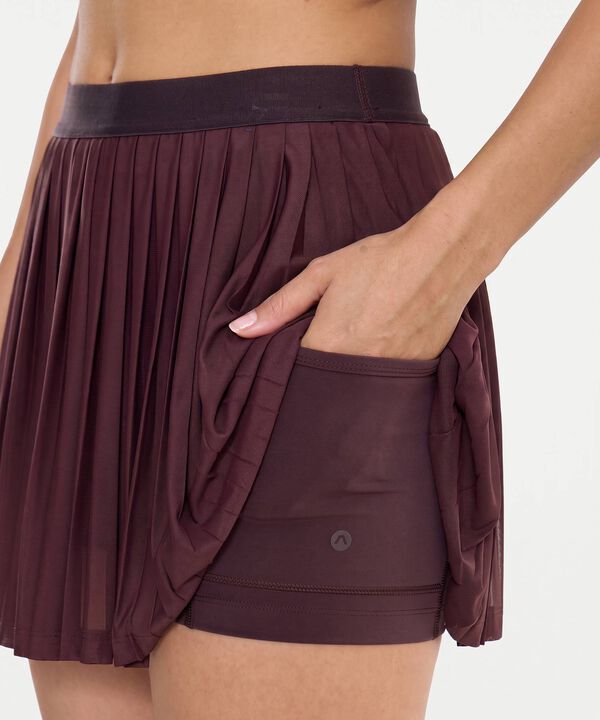 Falda Para Mujer Cafe