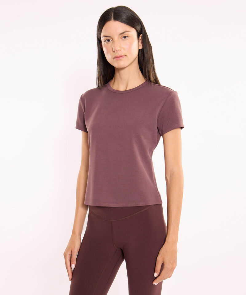 Camiseta Para Mujer CafeOscuro