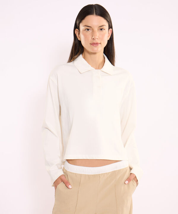 Polo Para Mujer Blanco image number null