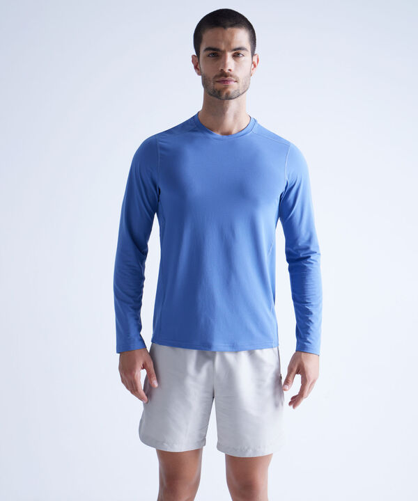 Camiseta Para Hombre AzulMedio image number null