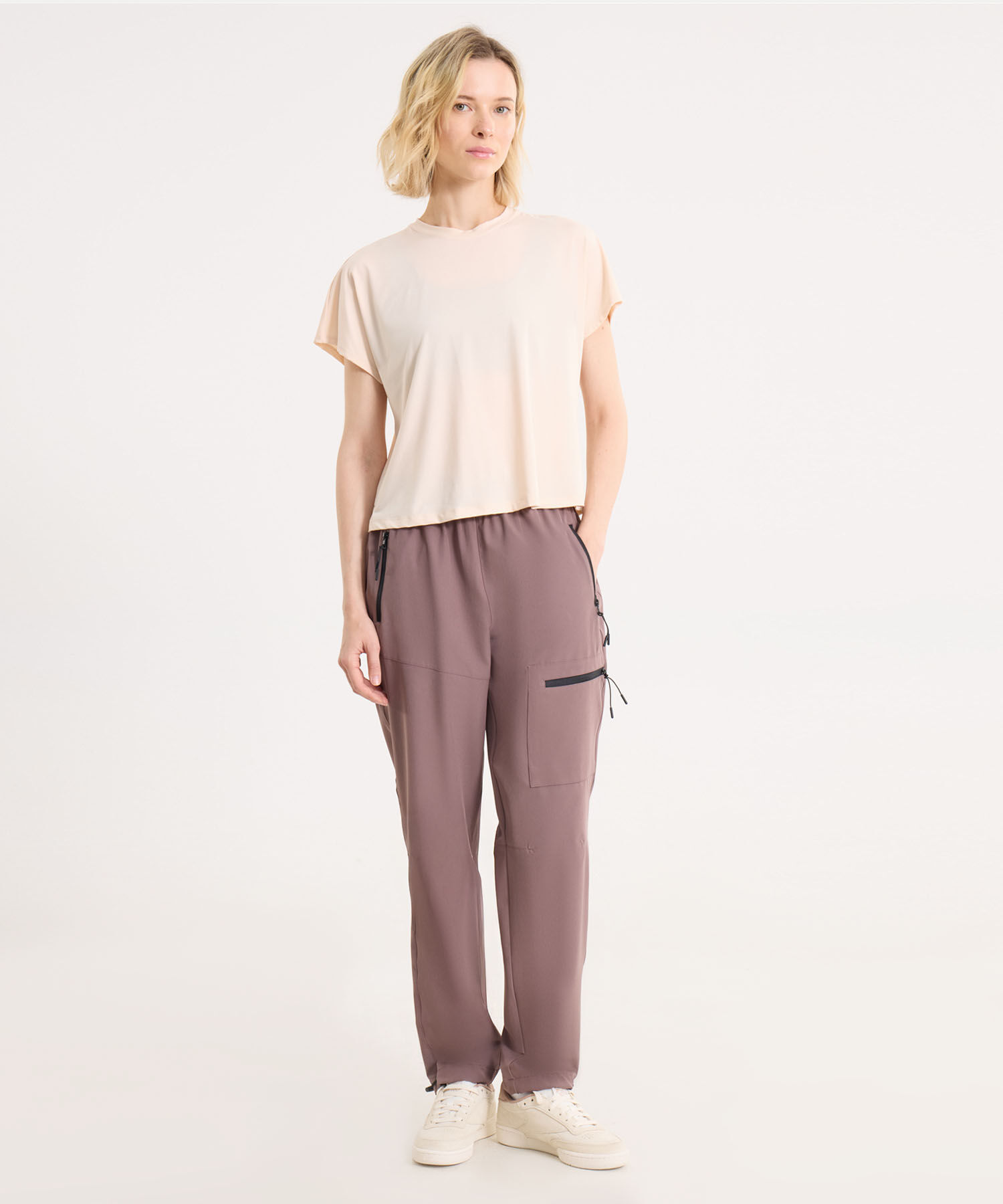Camiseta Para Mujer Crema