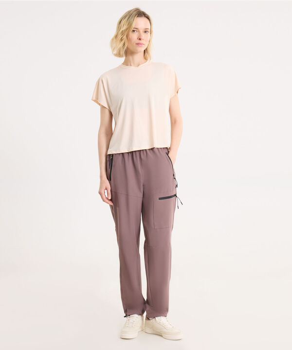 Camiseta Para Mujer Crema image number null
