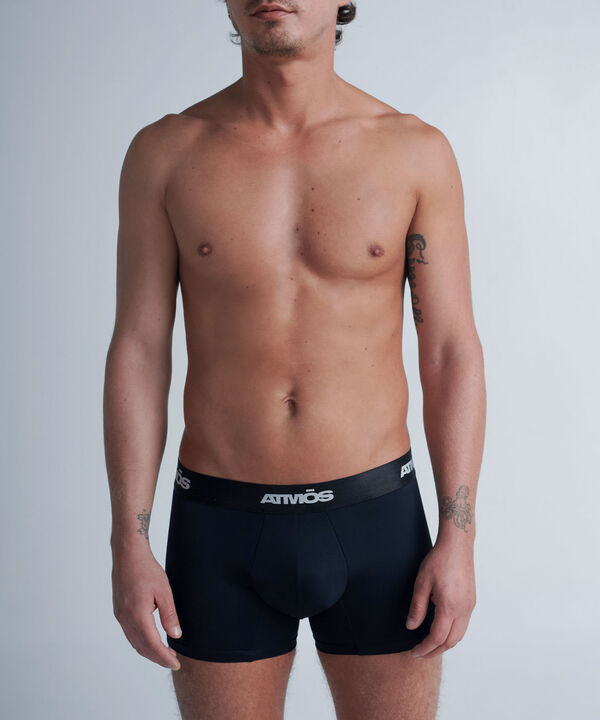 Boxer Para Hombre Negro image number null