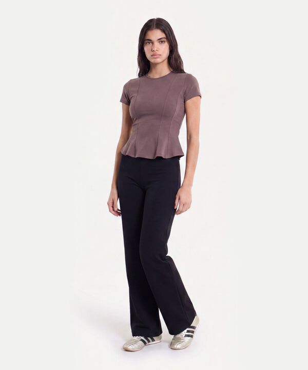 Camiseta Para Mujer Cafe
