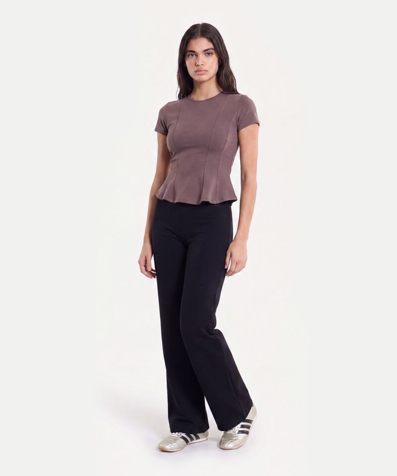 Camiseta Para Mujer Cafe
