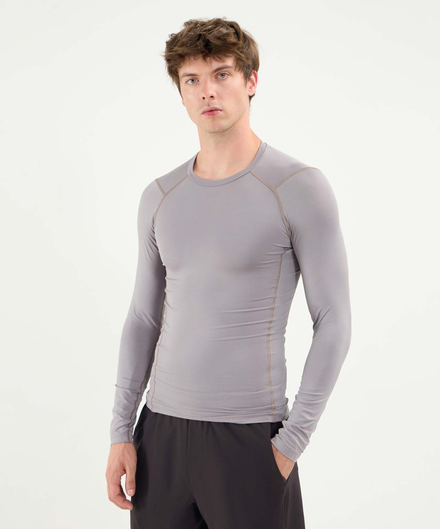 Camiseta Para Hombre Gris