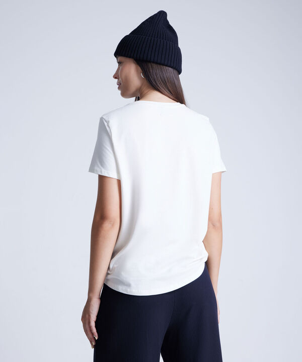 Camiseta Para Mujer Marfil image number null