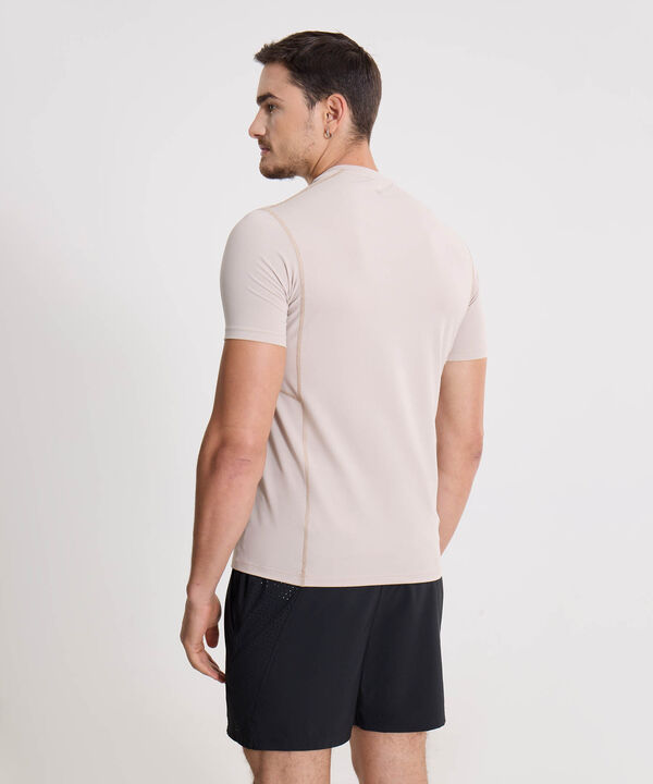 Camiseta Deportiva Manga Corta Regular Fit, Mocca image number null