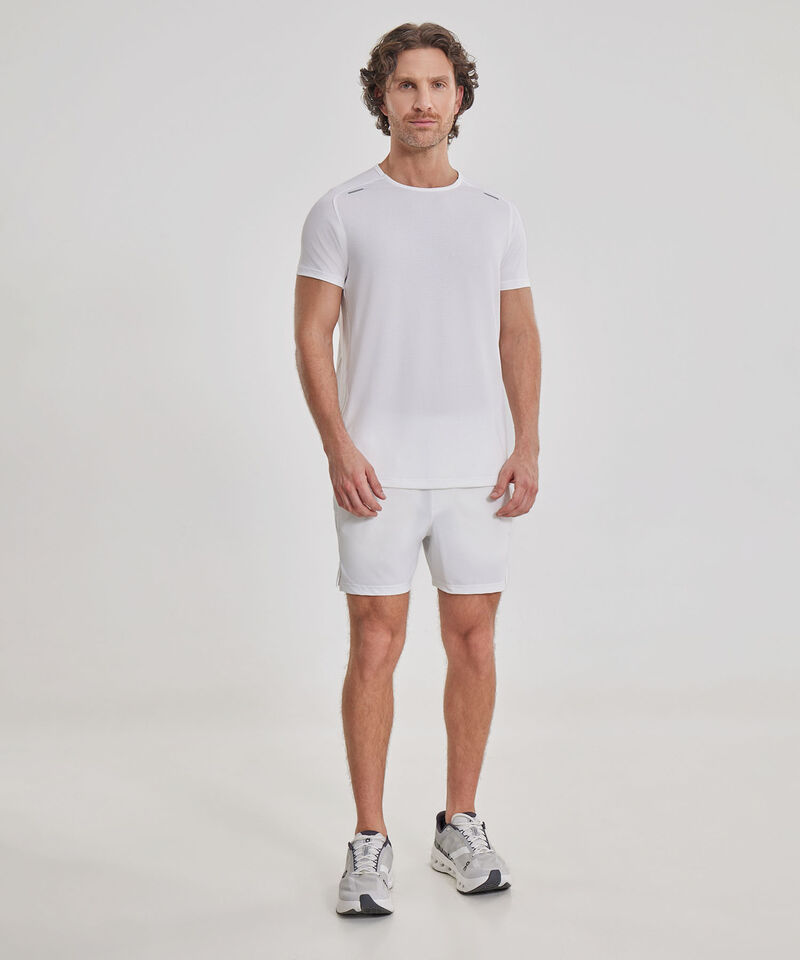 Bermuda Training con Biker Interno, Blanco