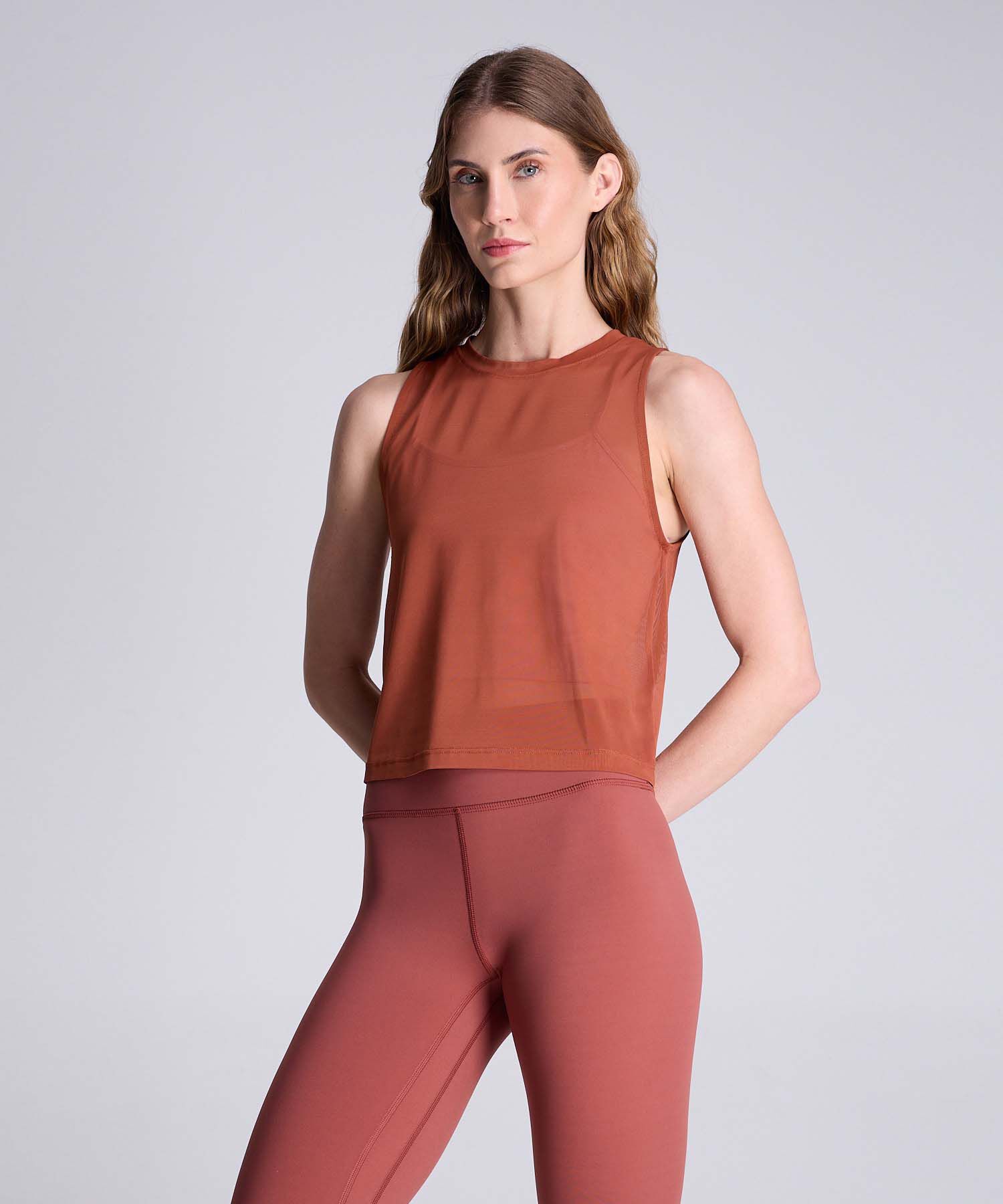 Camiseta Para Mujer Terracota