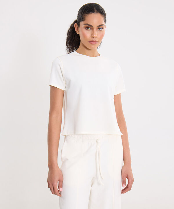 Camiseta Para Mujer Marfil image number null