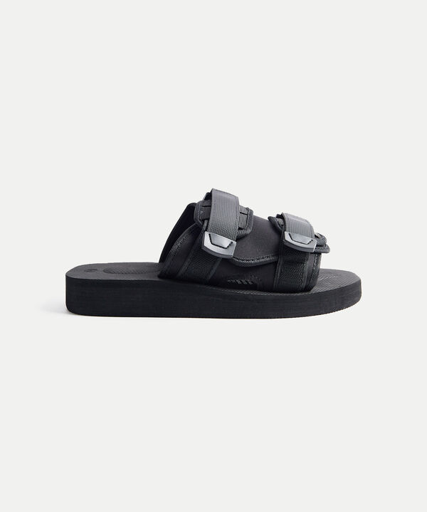 Sandalias Para Hombre Negro image number null