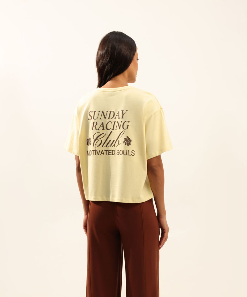 Camiseta Para Mujer Amarillo