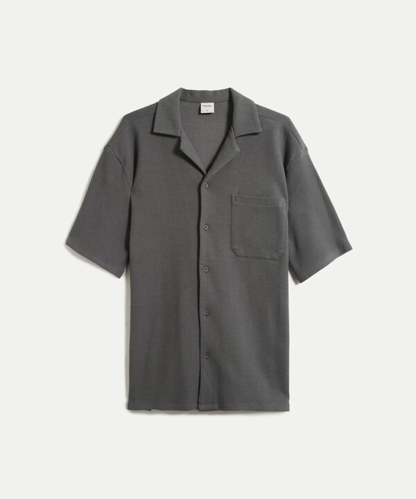 Camisa Para Hombre GrisOscuro image number null