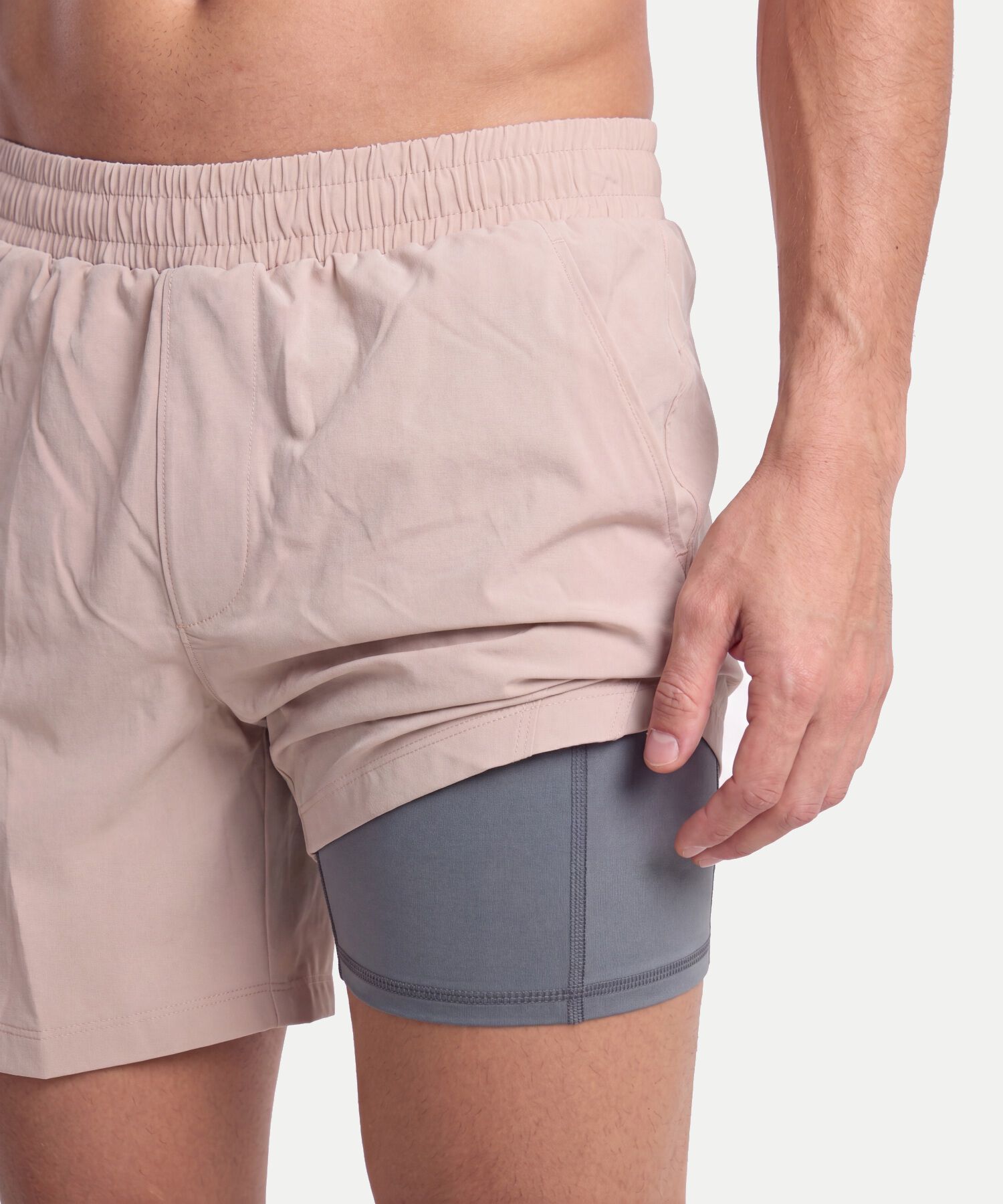 Bermuda Para Hombre Beige